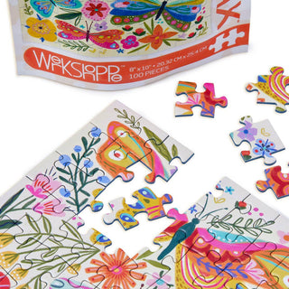 Butterfly Floral 100 Piece Puzzle Snax - Sunny Meadow Boutique