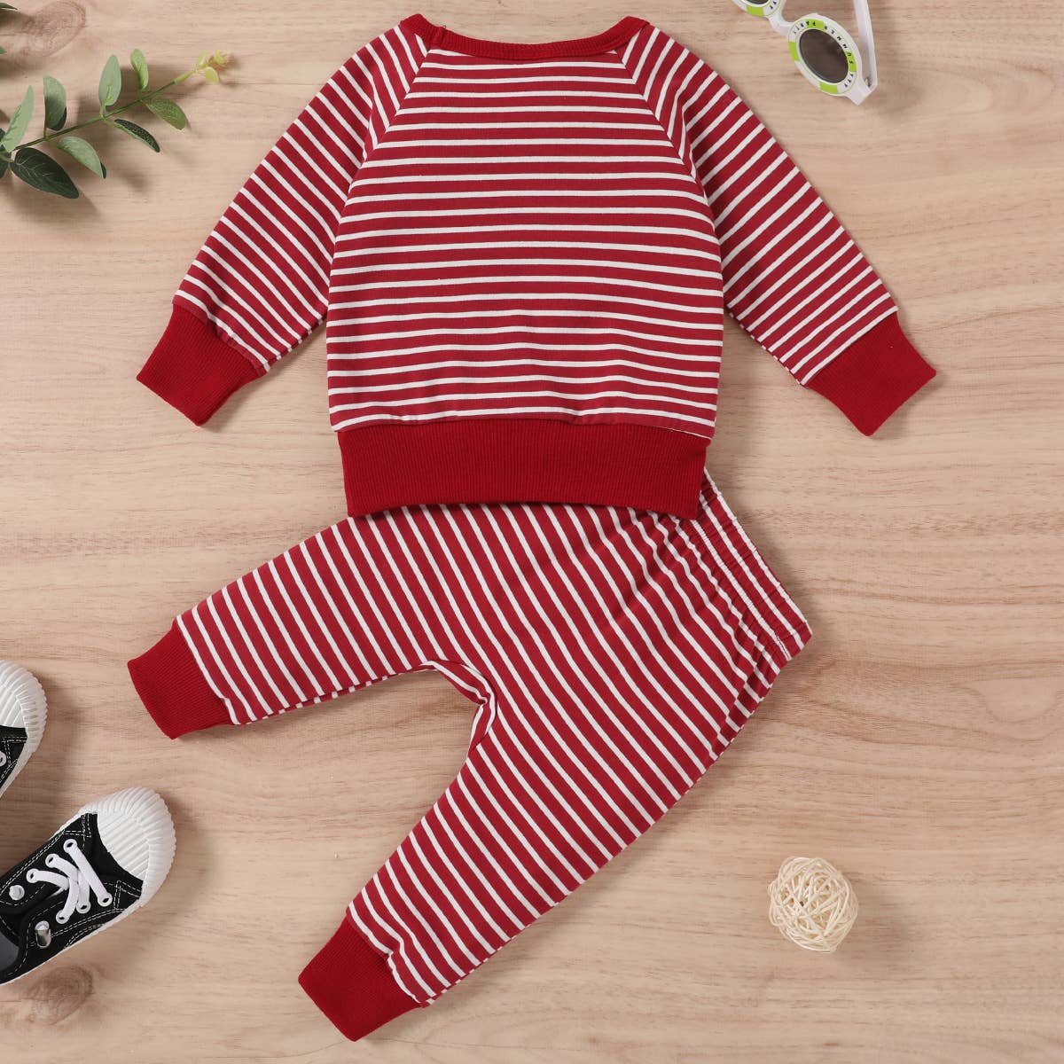 2pcs Baby 95% Cotton Long-sleeve Pullover Sets