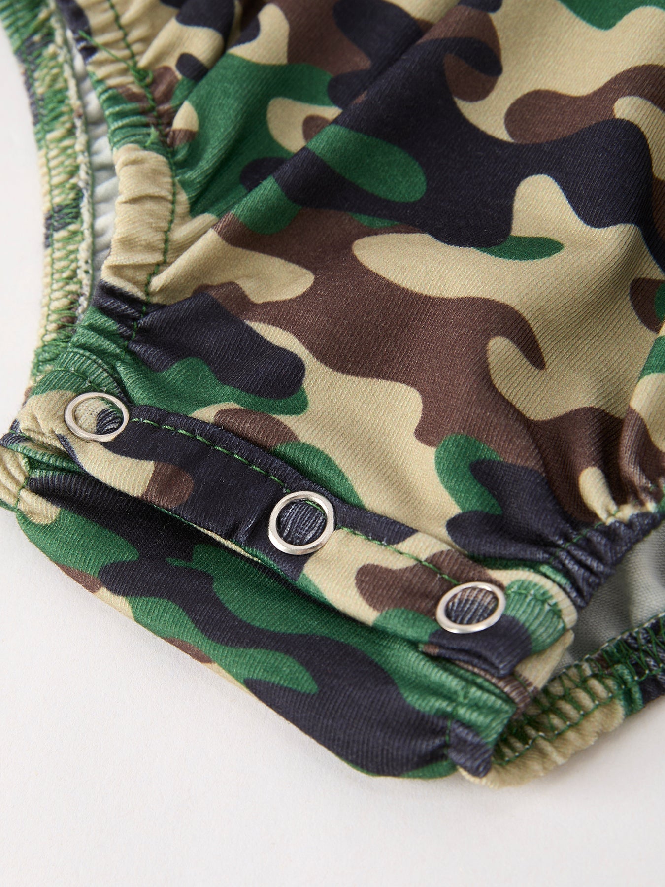 Camouflage Duck Smocking Embroidery Girls Romper - Sunny Meadow Boutique