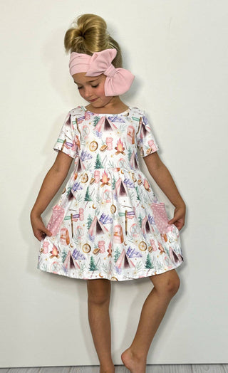 Camping Girls Dress - Sunny Meadow Boutique