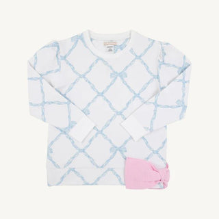 Cassidy Comfy Crewneck (Puff Sleeve - Bow) - Sunny Meadow Boutique