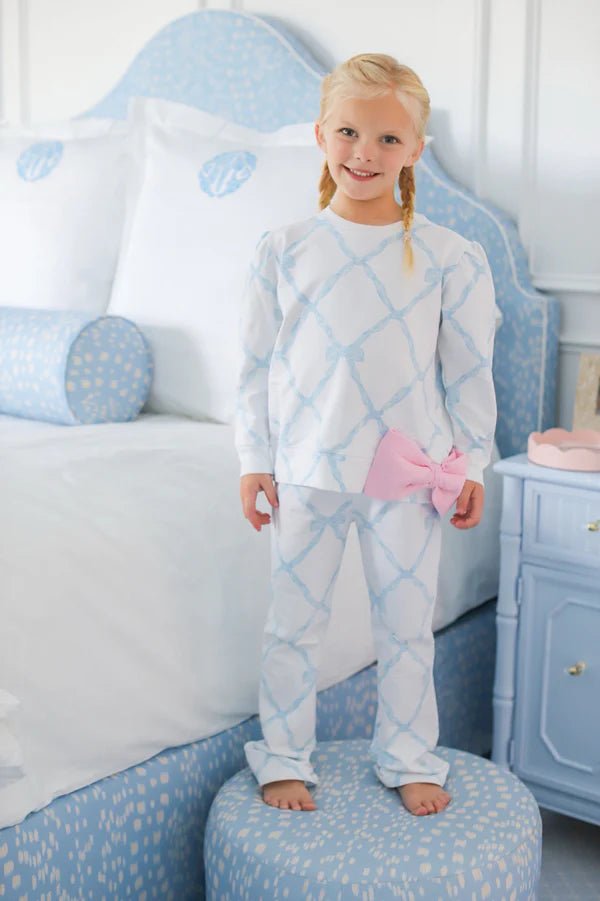 Cassidy Comfy Crewneck (Puff Sleeve - Bow) - Sunny Meadow Boutique