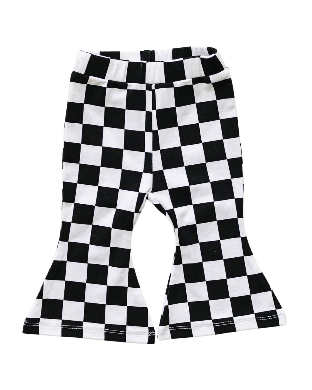 Checkered Flare Pants | Black - Sunny Meadow Boutique