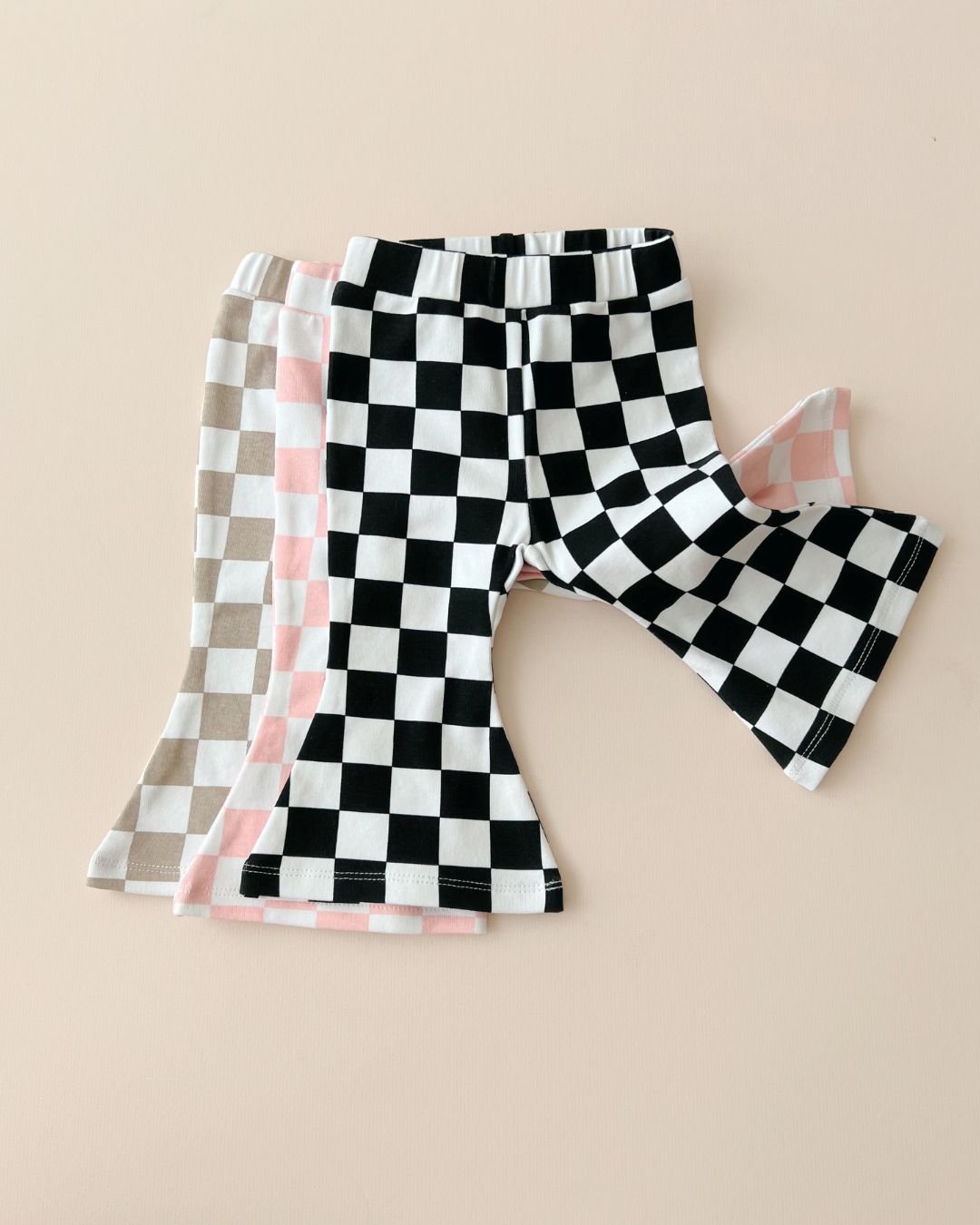 Checkered Flare Pants | Black - Sunny Meadow Boutique