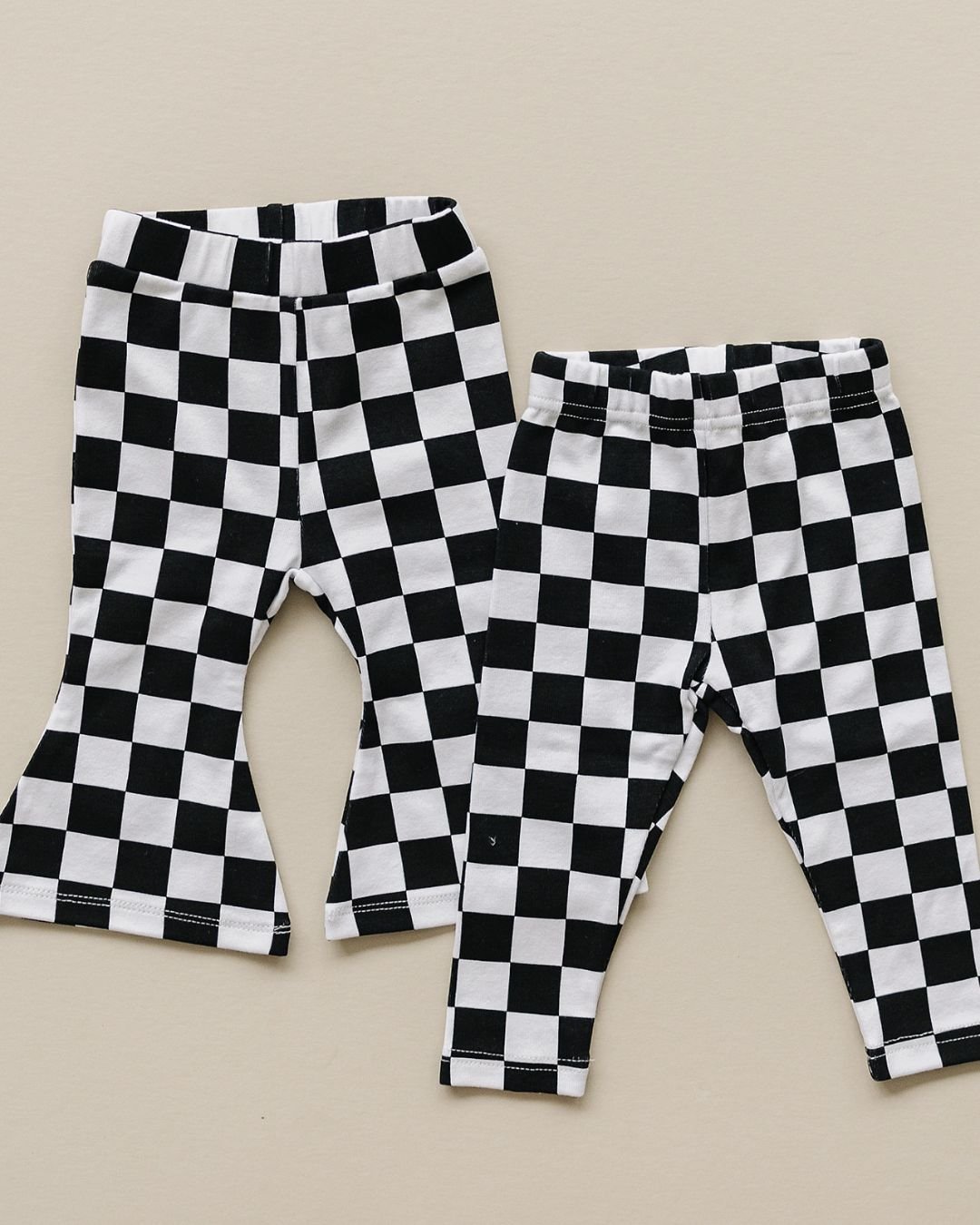 Checkered Flare Pants | Black - Sunny Meadow Boutique