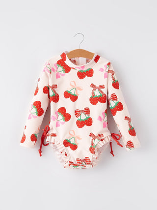 Cherry Girls One - piece Swimsuit - Sunny Meadow Boutique