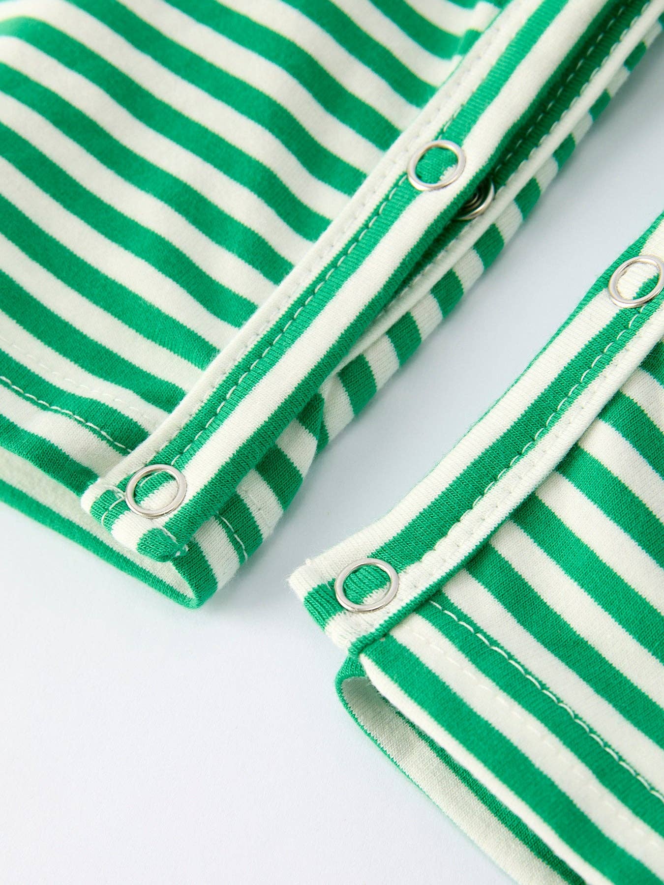 Christmas Tree Smocked Green Stripe Baby Boy Romper - Sunny Meadow Boutique