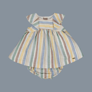 Coastal Breeze Striped Dress Set - Sunny Meadow Boutique