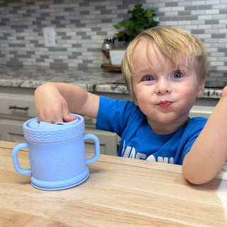 Coastal Cup: Nontoxic Snack Cup With Lid - Sunny Meadow Boutique