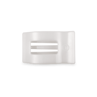 Coconut White Small Flat Rectangle Hair Clip - Sunny Meadow Boutique