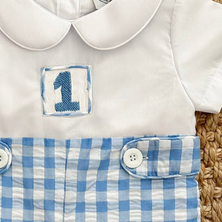 COLLARED FIRST BIRTHDAY JON JON - Sunny Meadow Boutique
