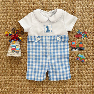 COLLARED FIRST BIRTHDAY JON JON - Sunny Meadow Boutique