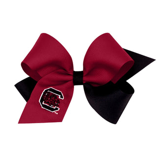 Collegiate Embroidered Grosgrain Bow - Sunny Meadow Boutique