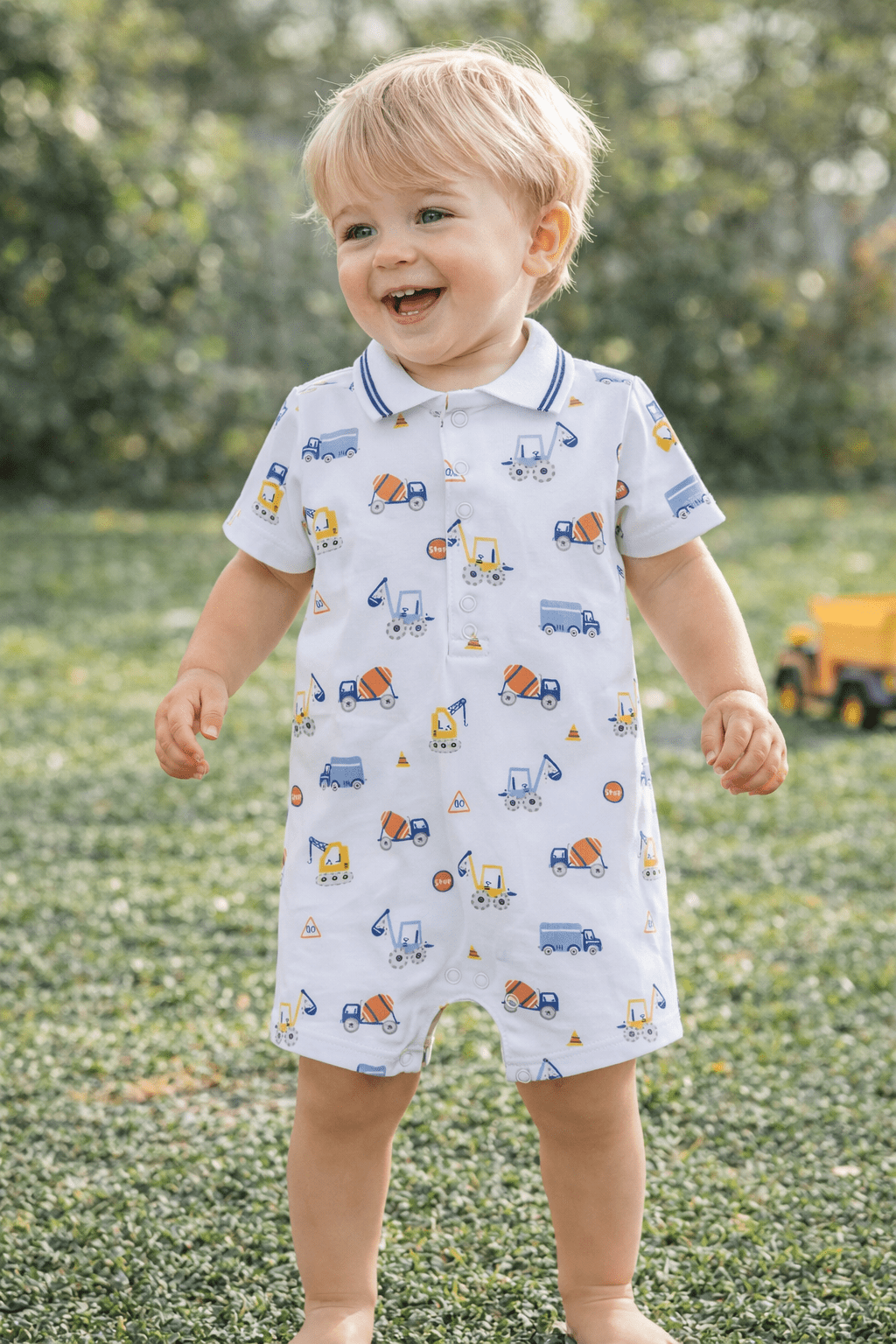 Construction Roadwork Playsuit - Sunny Meadow Boutique