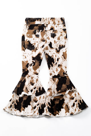 Cowhide Denim Flares - Sunny Meadow Boutique
