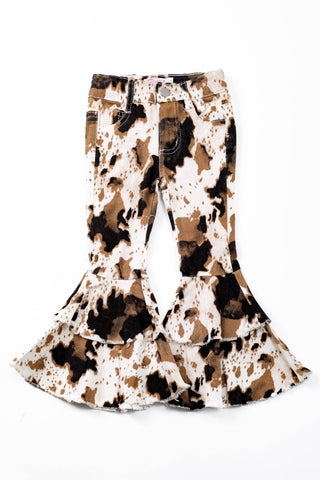 Cowhide Denim Flares - Sunny Meadow Boutique