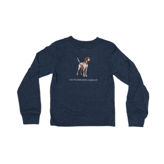 Pointer Tee LS - Heather Blue