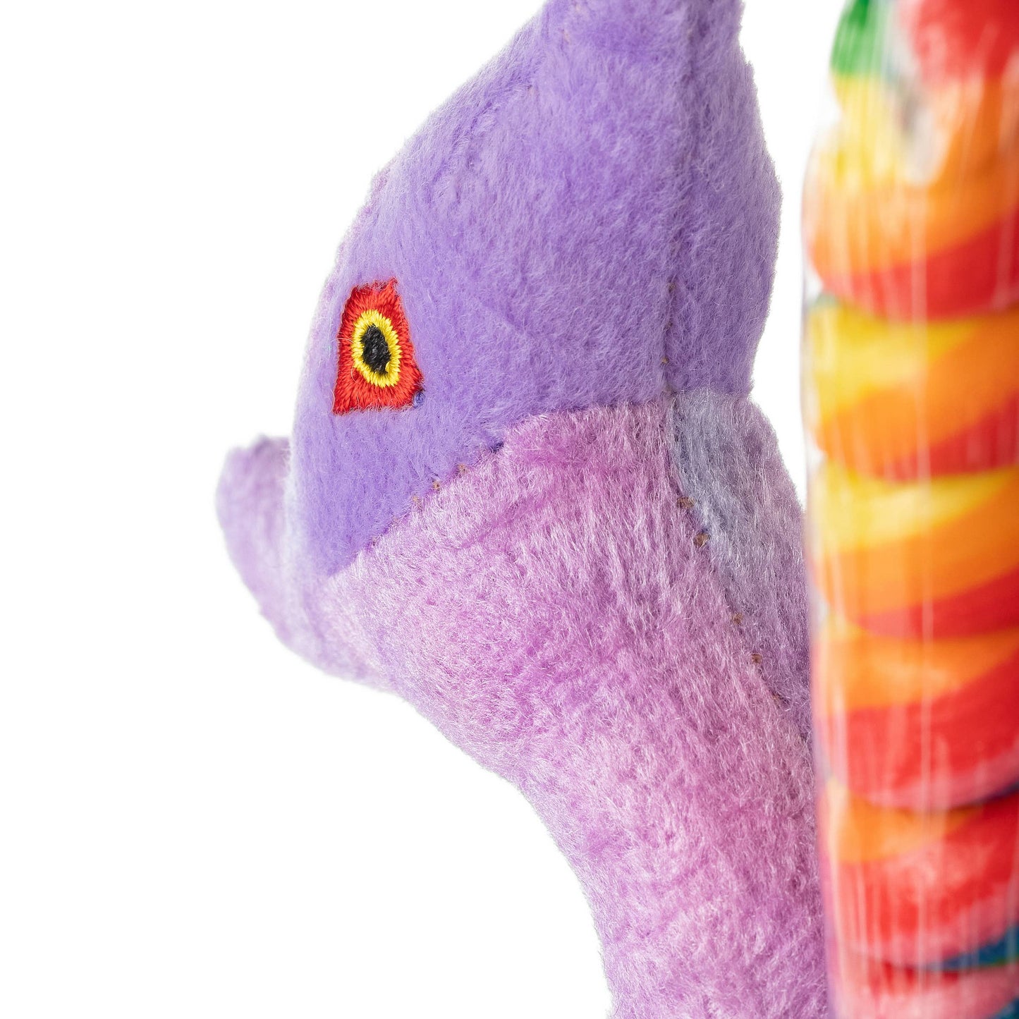 7" (17cm) Lollyplush Pteranodon Dino w/ 14" Rainbow Lollipop