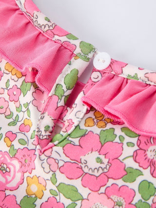 "DADDY'S GIRL" Bow Embroidered Ruffle Collar Girl Dress - Sunny Meadow Boutique