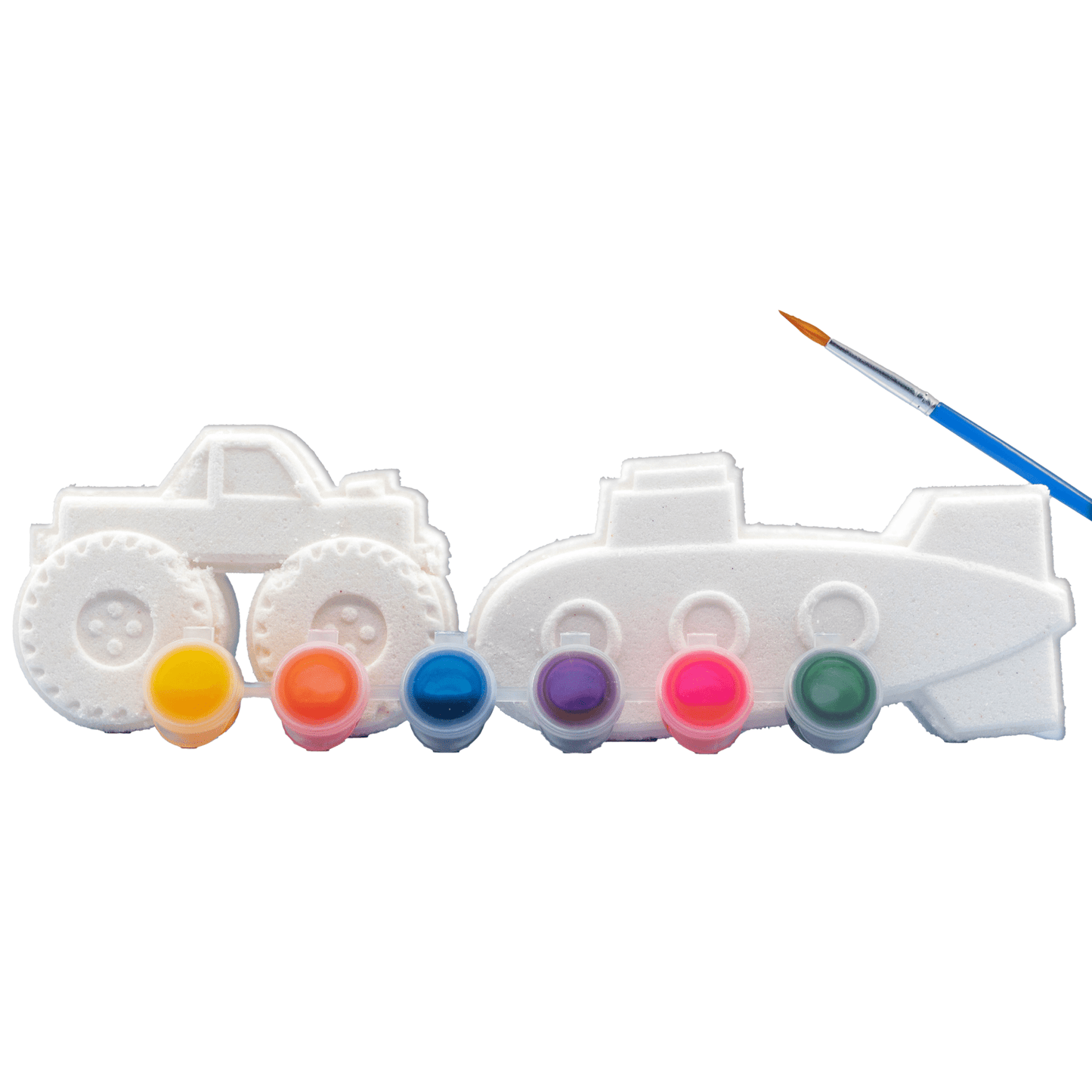 DIY Bath Bomb Gift Set – Paint Your Own Truck & Submarine - Sunny Meadow Boutique
