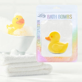 Duck Bath Bomb | Hand - Painted Rainbow Fizz | Colorful Bath - Sunny Meadow Boutique