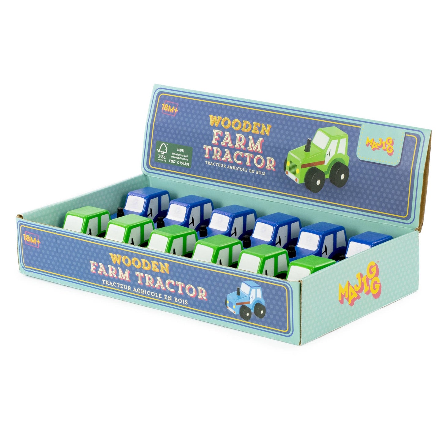 Majigg  Wooden Toy Farm Tractor