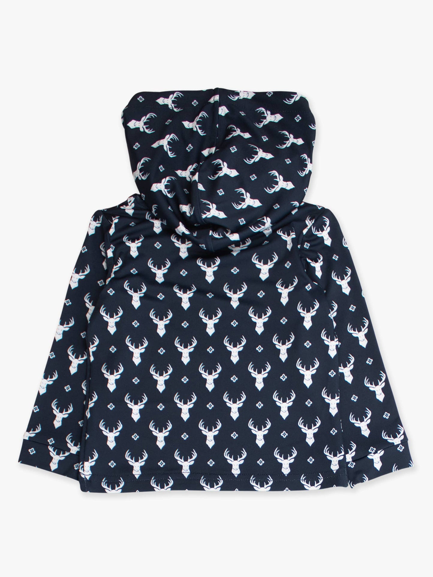 Boys Long-Sleeve Little Deer Lodge Performance Hooded Shirt – Navy Outdoor & Play Tee