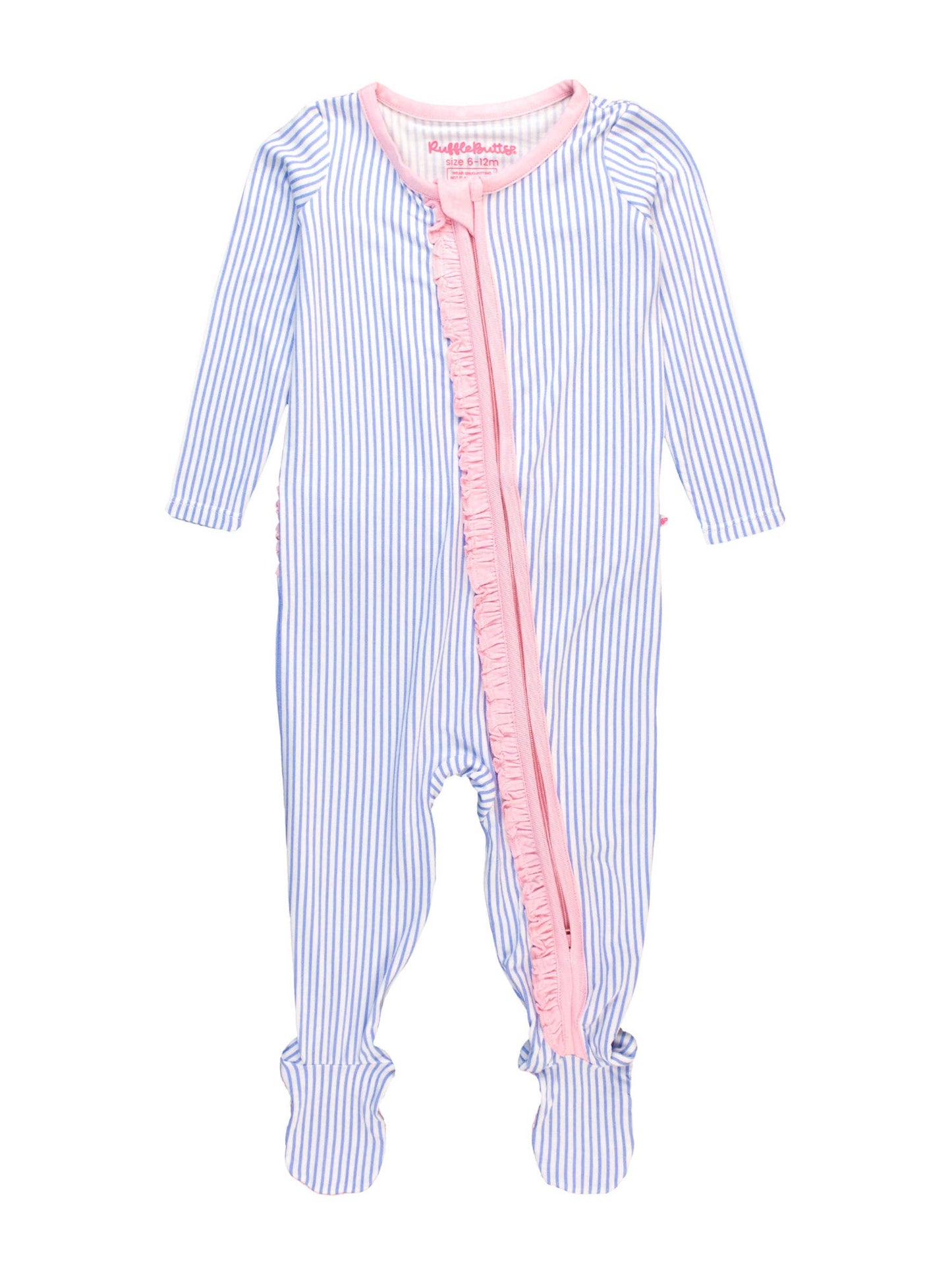 Footed Ruffle One-Piece Pajama Bamboo