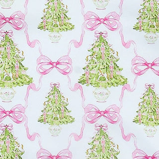 Pink Pine Trellis Baby Gown, Newborn-3M