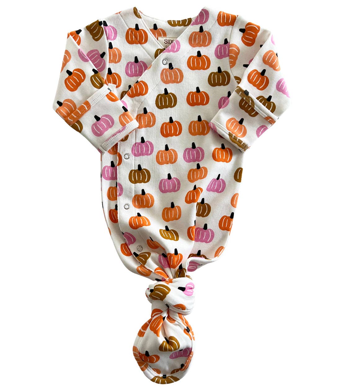 Pink Pumpkin Patch / Organic Kimono Knot Gown (Baby - Kids)