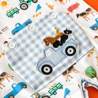 Farm Truck Romper - Sunny Meadow Boutique