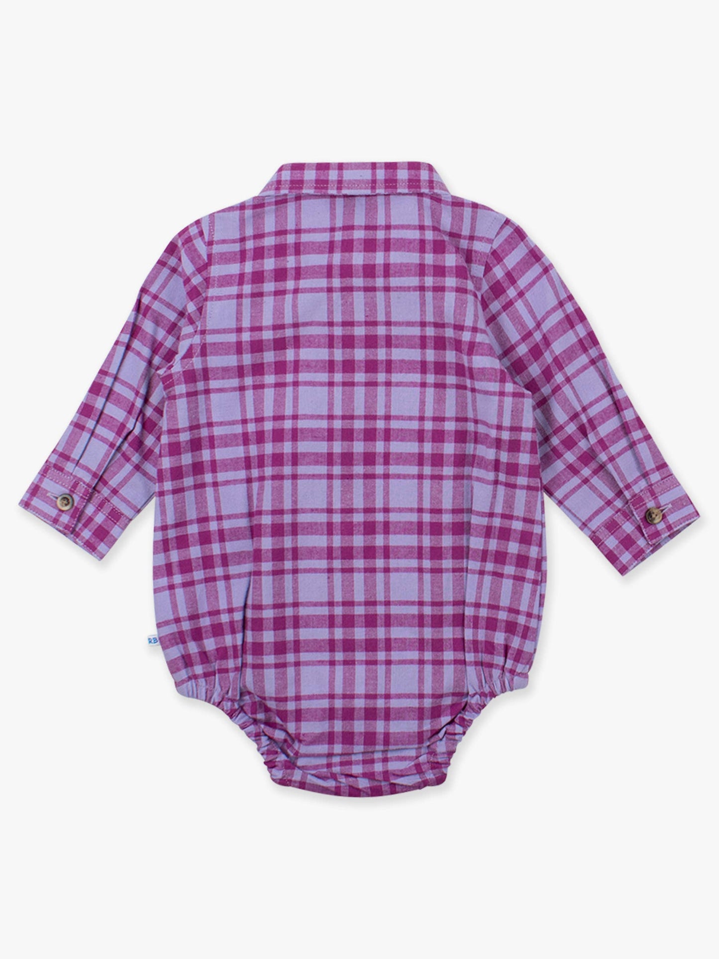 Baby Boys Harper Plaid Long Sleeve Button Down Bodysuit