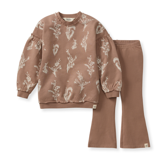 Little Wild Flower Toddler Sweatshirt Set