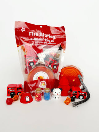 Fire Station KidDough Play Kit, Cherry Mango - Sunny Meadow Boutique