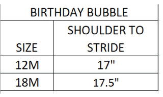 First Birthday Bubble - Sunny Meadow Boutique