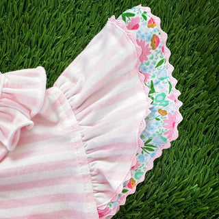 Floral Tee Time Girls Golf Short Set - Sunny Meadow Boutique