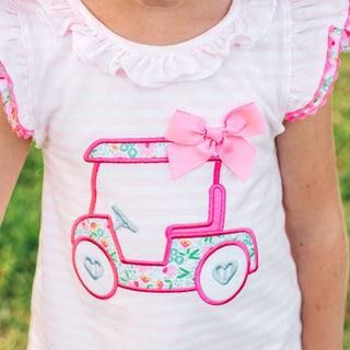 Floral Tee Time Girls Golf Short Set - Sunny Meadow Boutique
