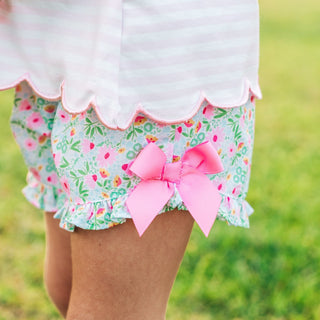 Floral Tee Time Girls Golf Short Set - Sunny Meadow Boutique