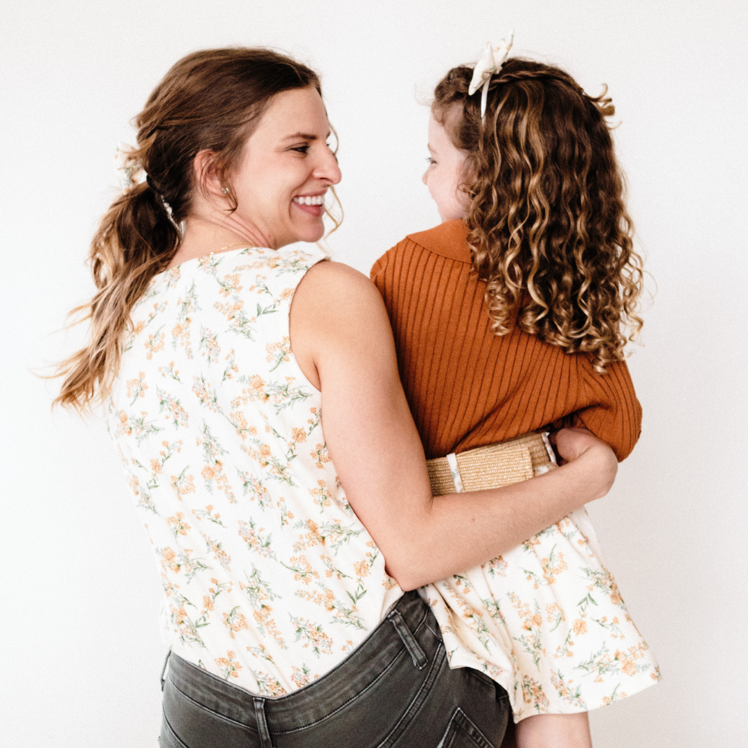 Light Cream Floral Skort - Child