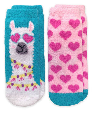 For Love and Llama Fuzzy Socks - Sunny Meadow Boutique