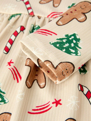 Gingerbread Christmas Dress: Sweet Holiday Vibes - Sunny Meadow Boutique