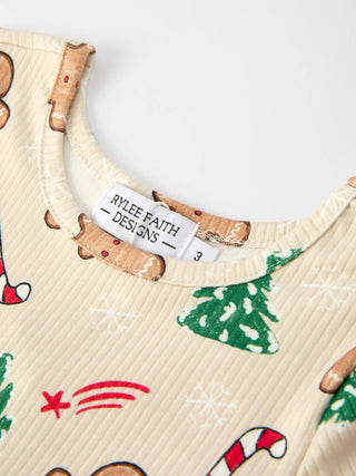 Gingerbread Christmas Dress: Sweet Holiday Vibes - Sunny Meadow Boutique