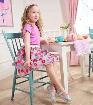 Girls Daisy Sequins Sequin Tulle Skirt - Sunny Meadow Boutique