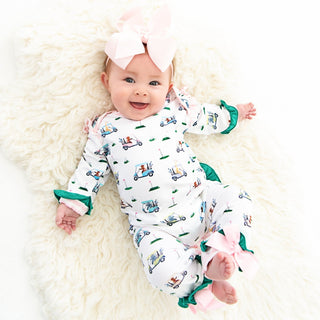 Girls Fairway Golf Romper - Sunny Meadow Boutique