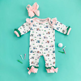 Girls Fairway Golf Romper - Sunny Meadow Boutique