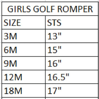 Girls Fairway Golf Romper - Sunny Meadow Boutique
