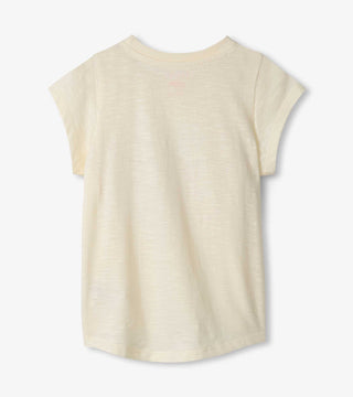 Girls Glowing Butterfly Tie Front T-Shirt - Sunny Meadow Boutique