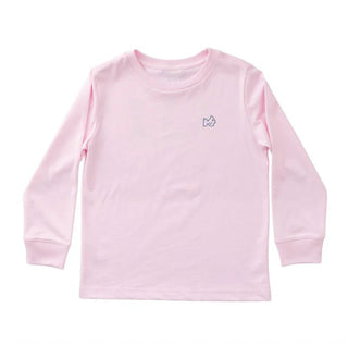 Girls Long Sleeve Cotton T-Shirt in Pink with Cowgirl Boots - Sunny Meadow Boutique