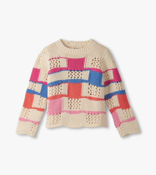 Girls Mix Stitch Sweater - Sunny Meadow Boutique