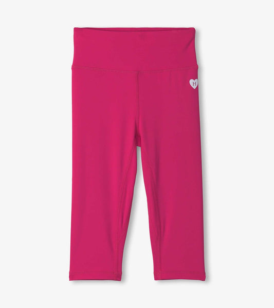Girls Pink Active Capris - Sunny Meadow Boutique